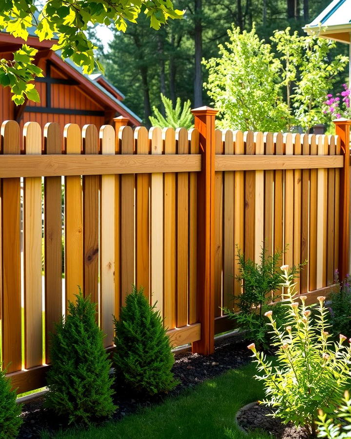 Rustic Cedar Vinyl Fence 2 - 25 Vinyl Fence Colors