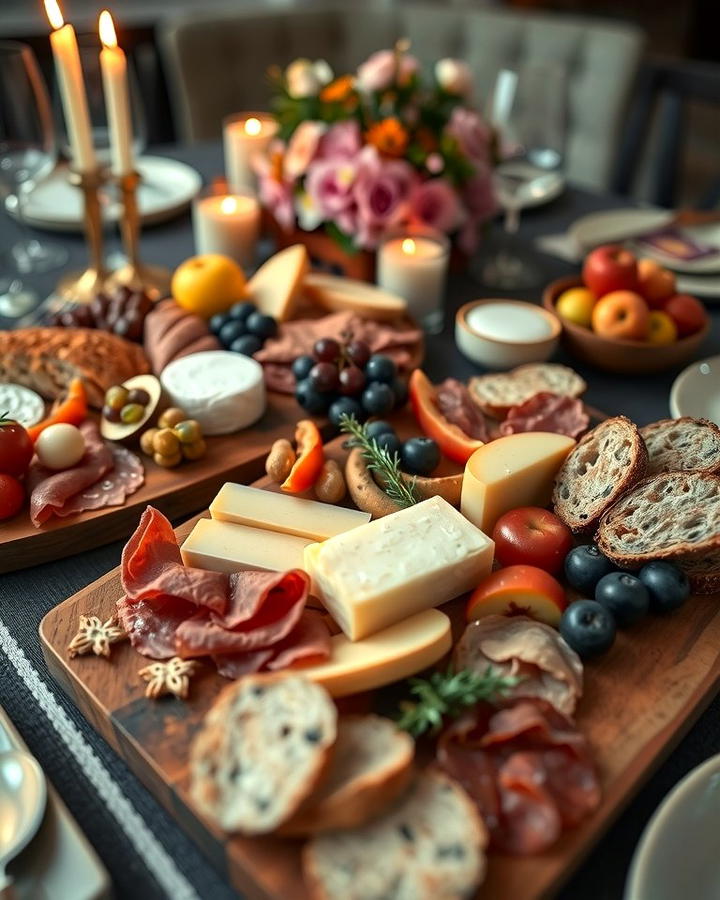 Rustic Charcuterie Spread - 25 Wedding Buffet Ideas