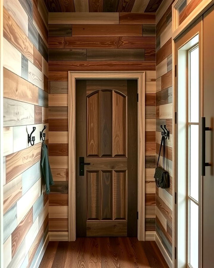 Rustic Charm with Reclaimed Wood Shiplap - 25 Shiplap Wall Entryway Ideas