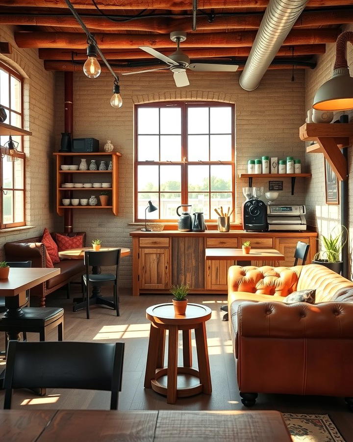 Rustic Coffee Lounge - 25 Morning Room Ideas