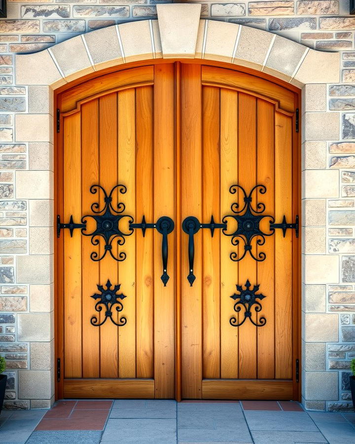 Rustic Double Doors - 25 Rustic Front Door Ideas