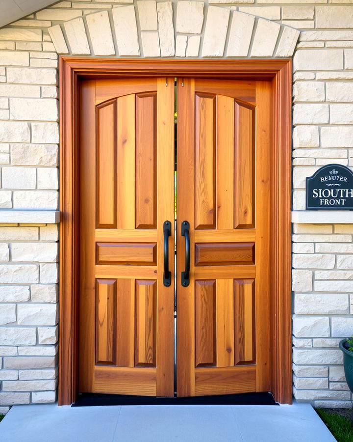 Rustic Front Door with Dutch Split Design - 25 Rustic Front Door Ideas