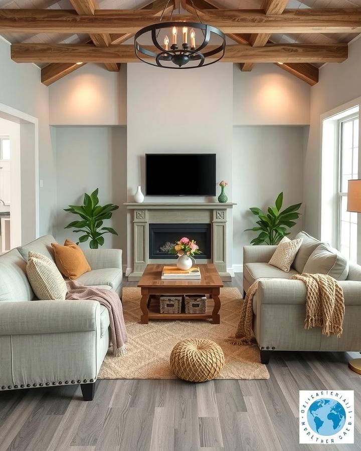 Rustic Grey Wood for a Cozy Feel - 30 grey flooring living room ideas