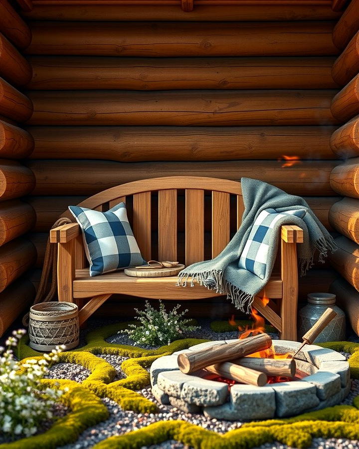 Rustic Log Cabin Nook - 25 Outdoor Reading Nook Ideas