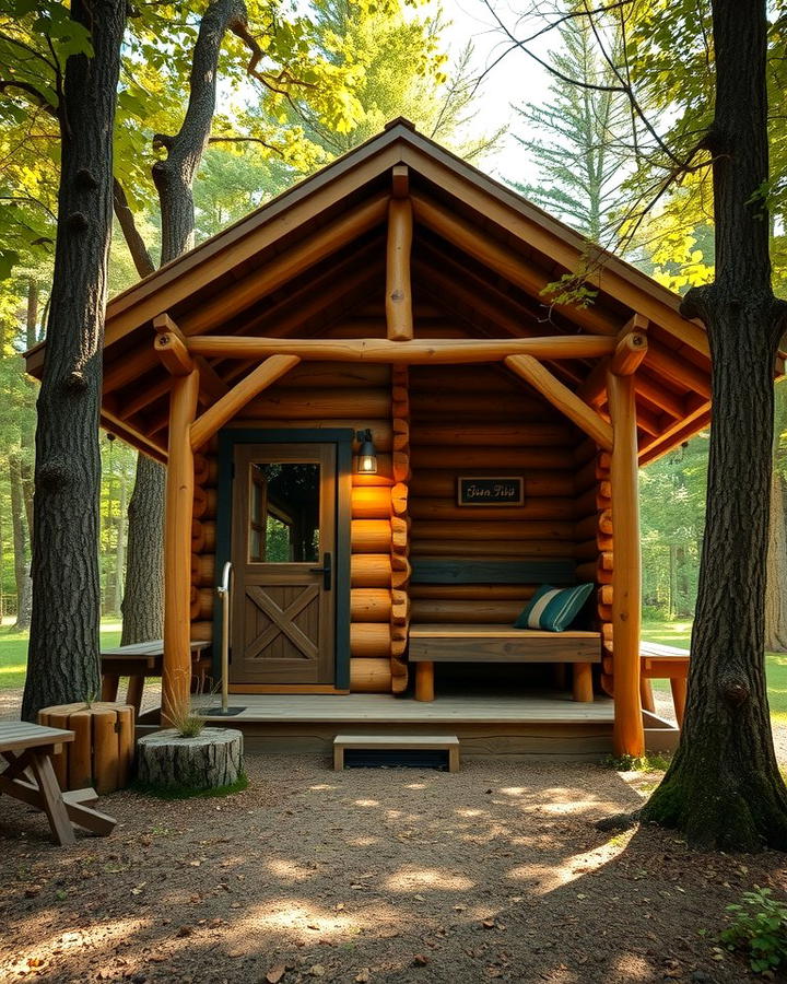 Rustic Log Cabin Sauna - 25 Outdoor Sauna Ideas