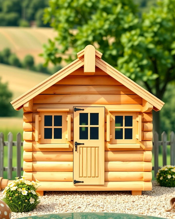 Rustic Log Cabin Shed - 25 wood shed ideas