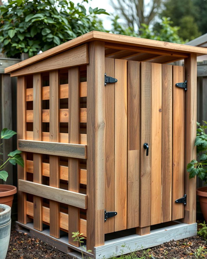 Rustic Pallet Shed - 25 wood shed ideas