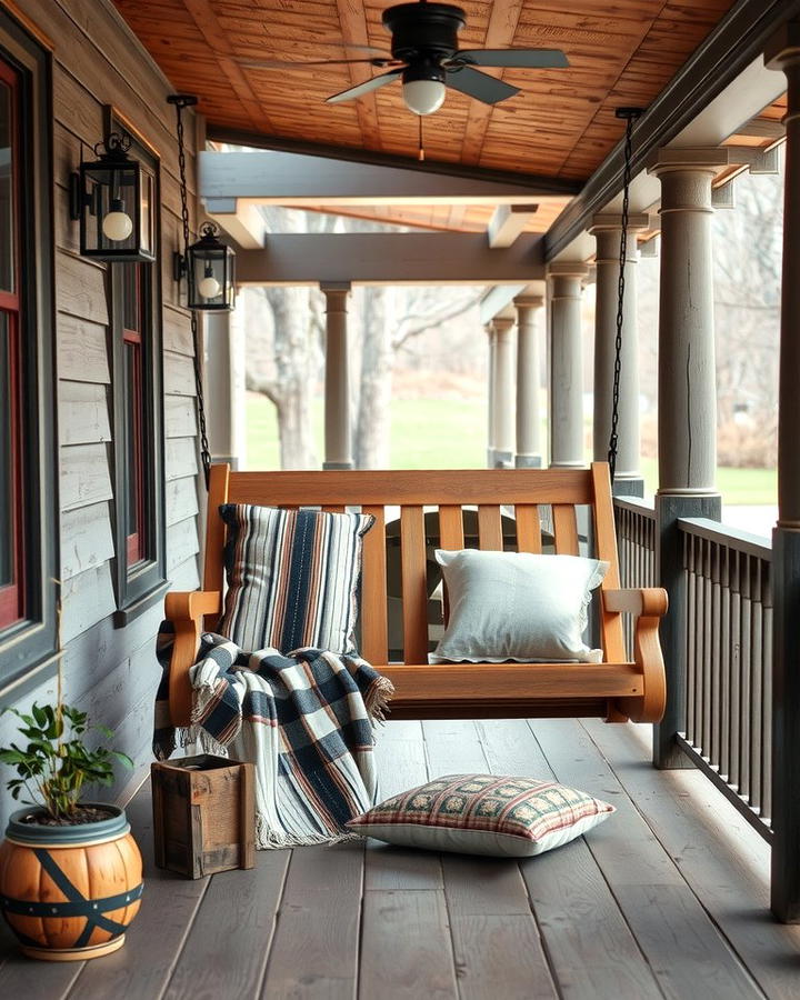 Rustic Porch Swing - 25 Rustic Porch Ideas