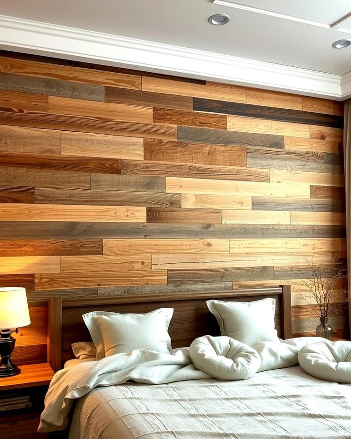 Rustic Reclaimed Wood Wall - 25 Wood Accent Wall Ideas