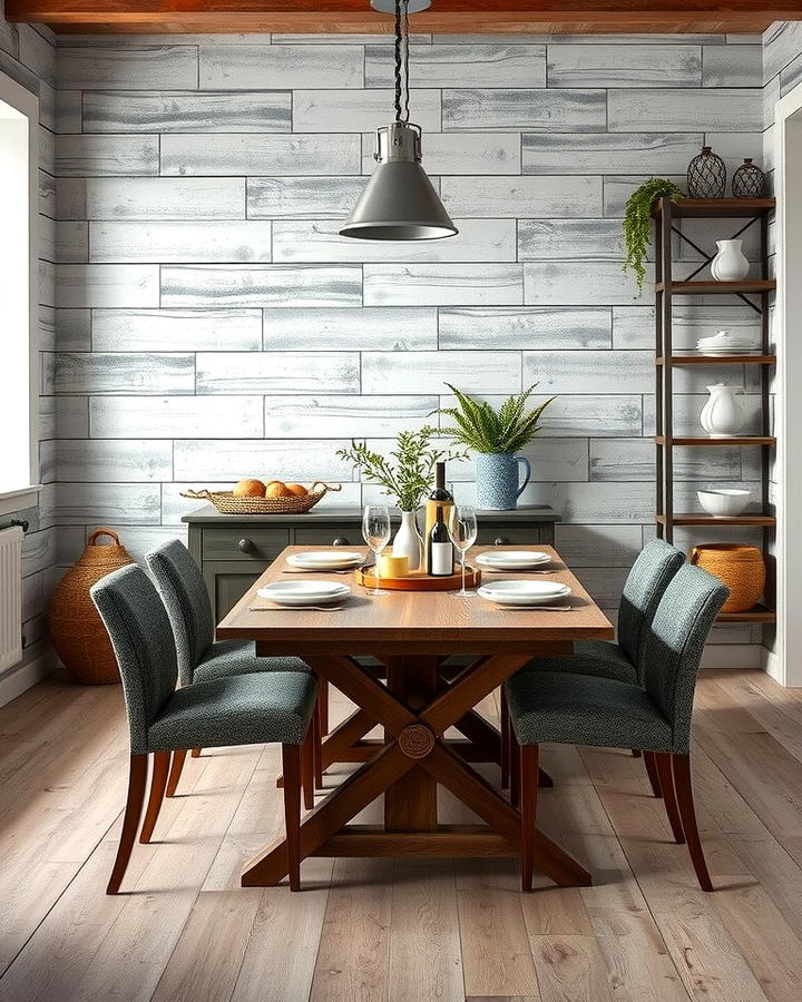 Rustic Weathered Shiplap - 25 Shiplap Dining Room Wall Ideas