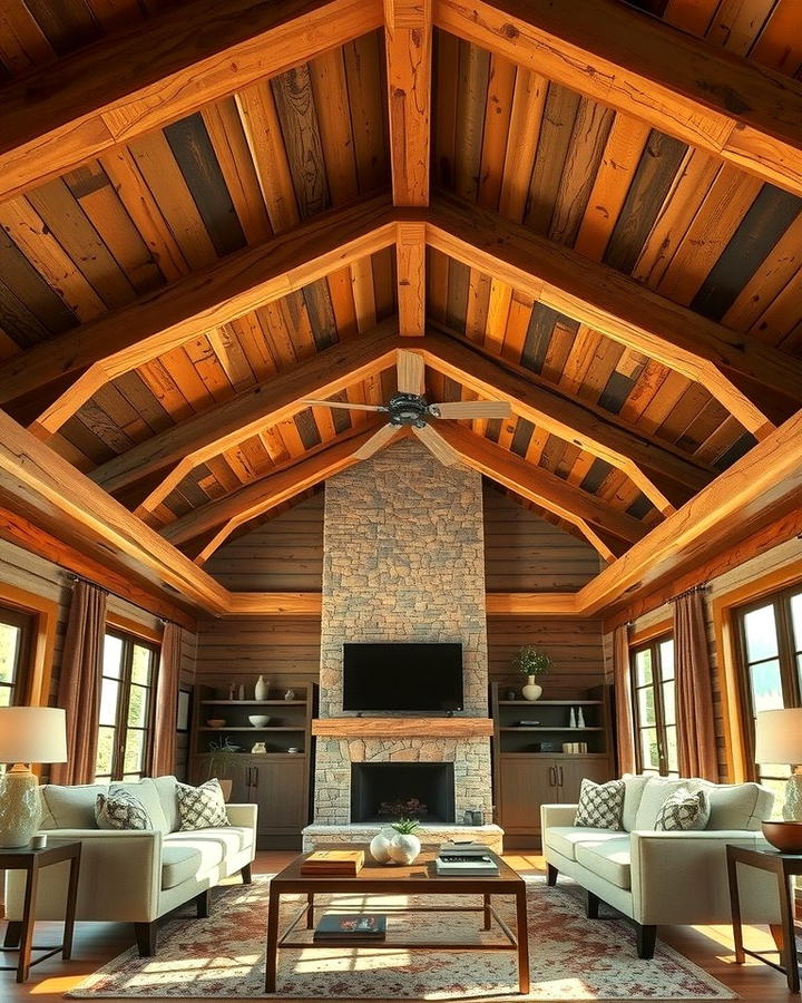 Rustic Wooden Beams - 25 Wooden Interior Design Ideas