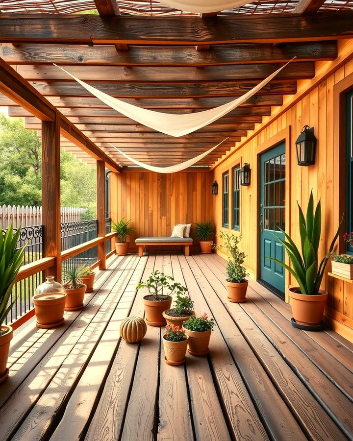 Rustic Wooden Deck - 25 Terrace Design Ideas