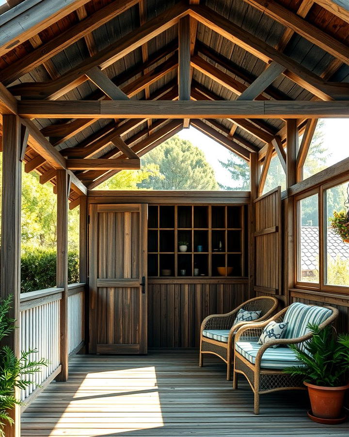 Rustic Wooden Shed Roof Porch - 25 Shed Roof Porch Design Ideas