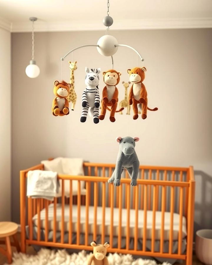 Safari Animal Mobile - 30 Safari Nursery Decor Ideas