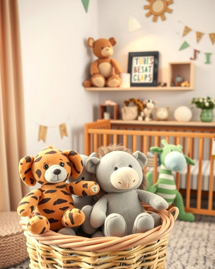 Safari Animal Plush Toys - 30 Safari Nursery Decor Ideas