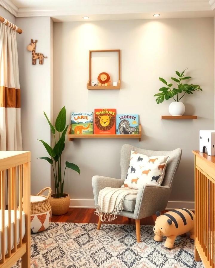 Safari Storybook Nook - 30 Safari Nursery Decor Ideas