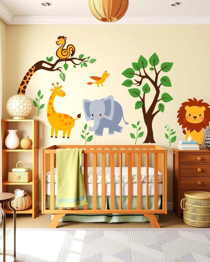 Safari Themed Wall Decals - 30 Safari Nursery Decor Ideas