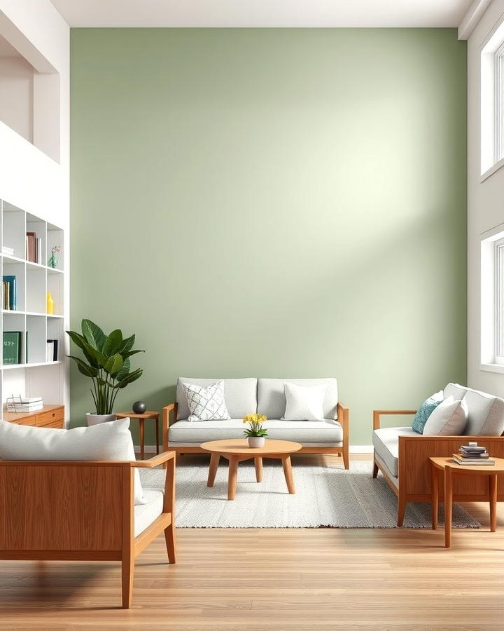 Sage Green Accent Wall - 25 Sage Green Decor Ideas