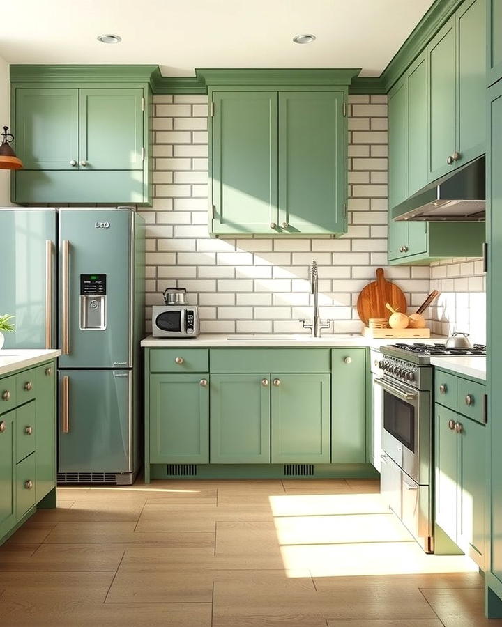 Sage Green Appliances - 25 Sage Green Kitchen Ideas