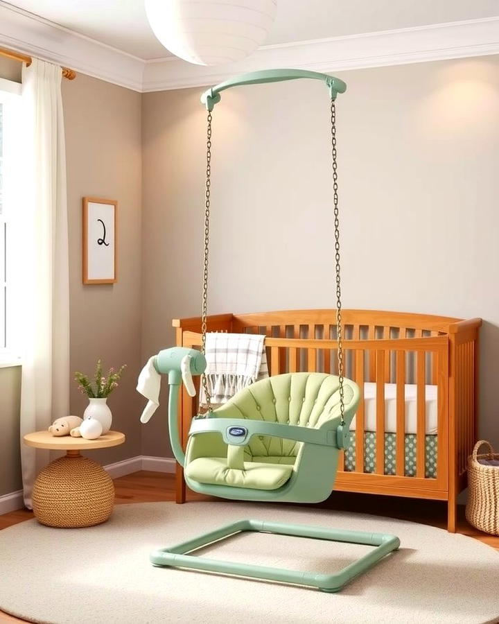 Sage Green Baby Swing - 25 Sage Green Nursery Ideas