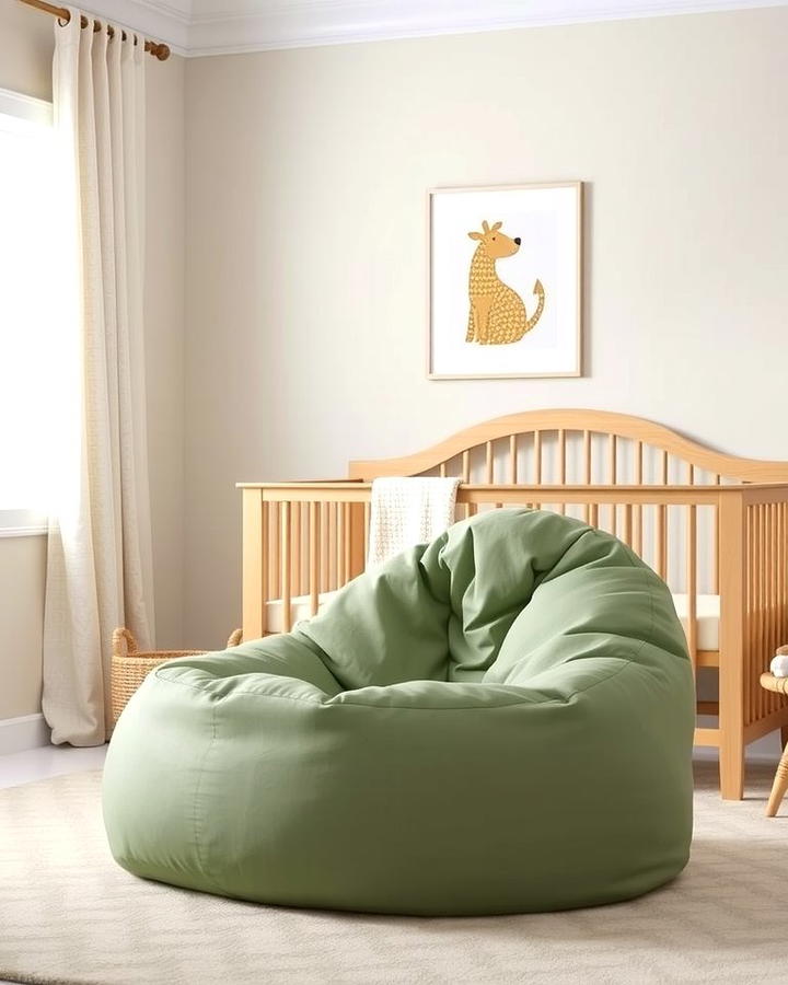 Sage Green Bean Bag Chair - 25 Sage Green Nursery Ideas