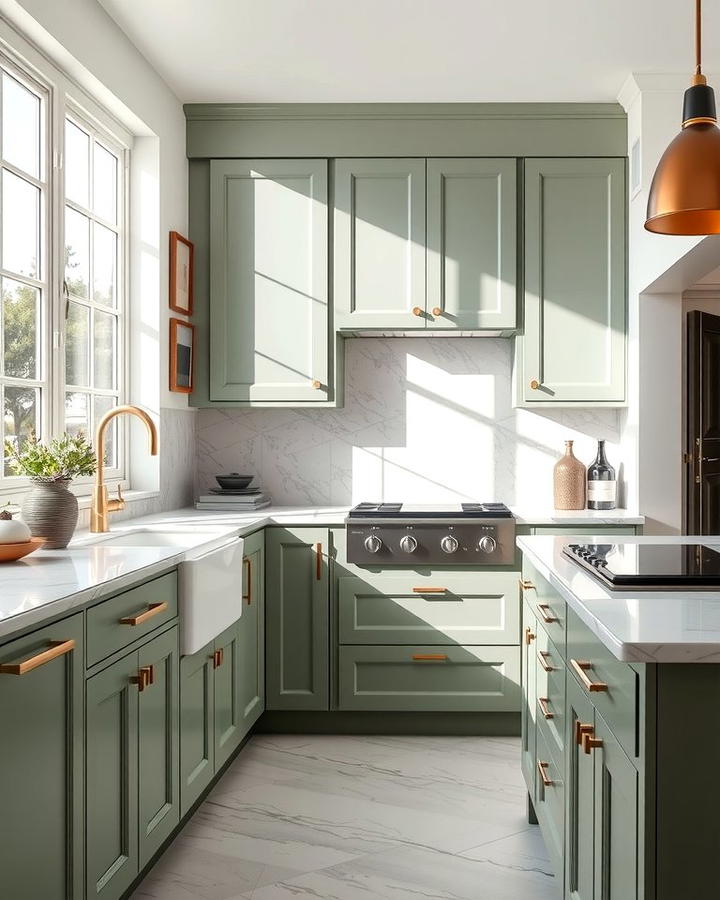 Sage Green Cabinets for a Timeless Look - 25 Sage Green Kitchen Ideas