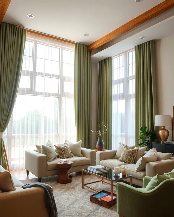 Sage Green Curtains 2 - 25 Sage Green Decor Ideas