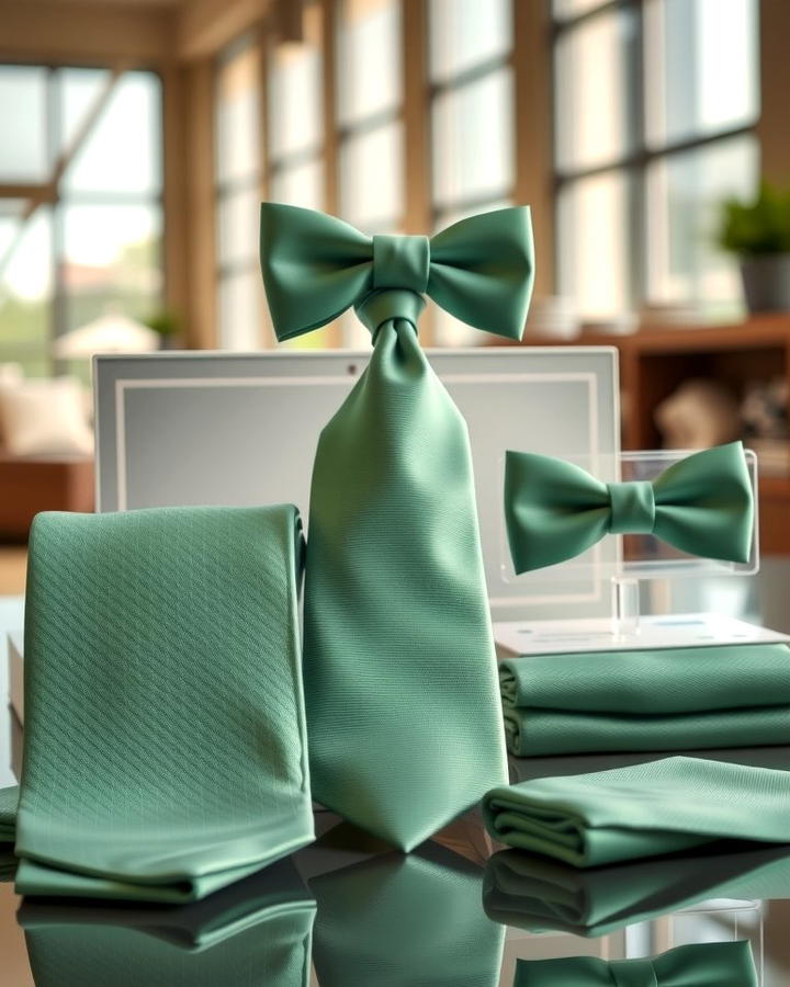 Sage Green Groomsmen Accessories - 25 Sage Green Wedding Ideas