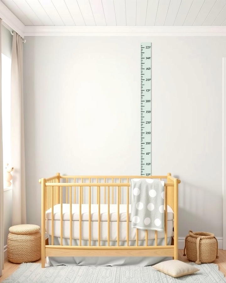 Sage Green Growth Chart - 25 Sage Green Nursery Ideas