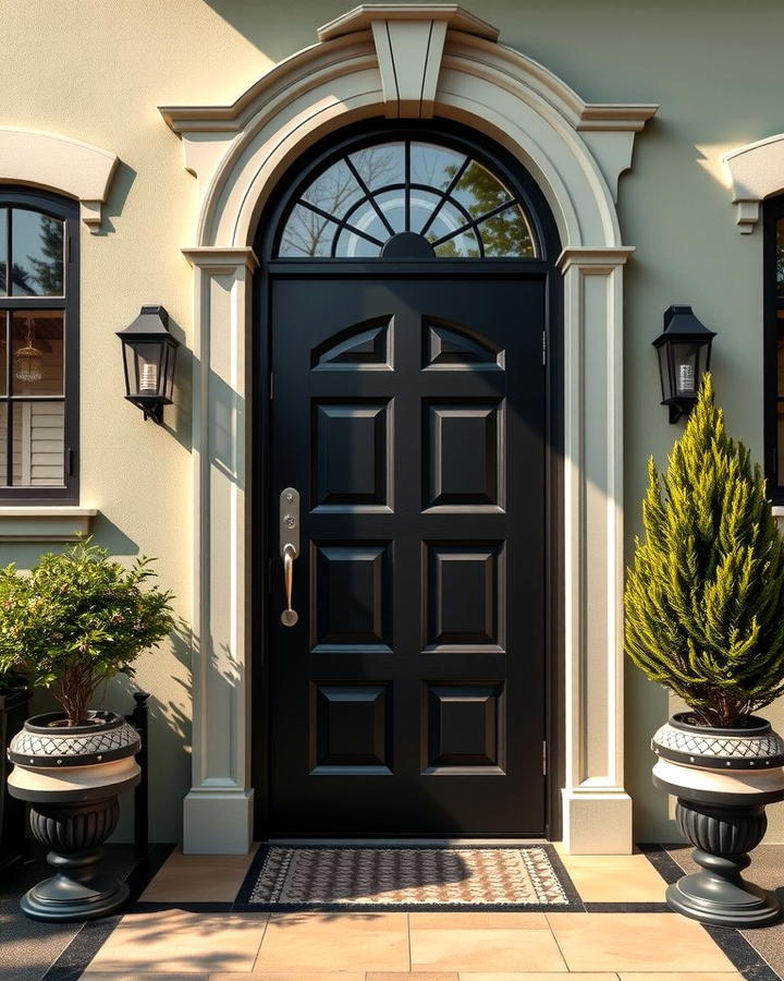 Sage Green House with Black Front Door - 25 Sage Green House With Black Trim Ideas