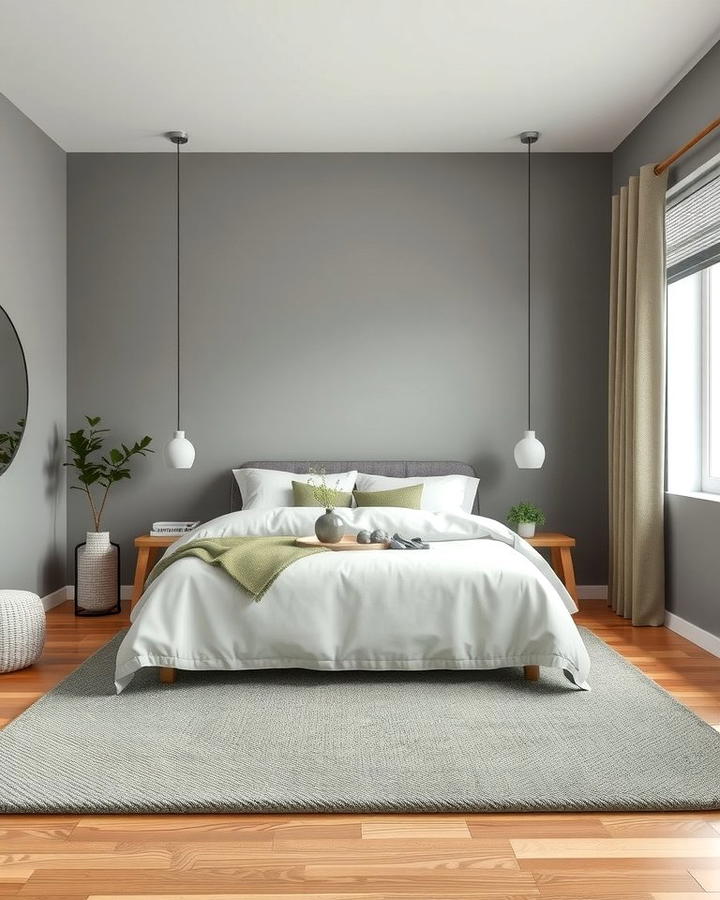 Sage Green Rugs with Grey Walls - 25 Sage Green and Grey Bedroom Ideas