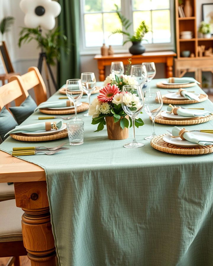 Sage Green Table Linens - 25 Sage Green Wedding Ideas