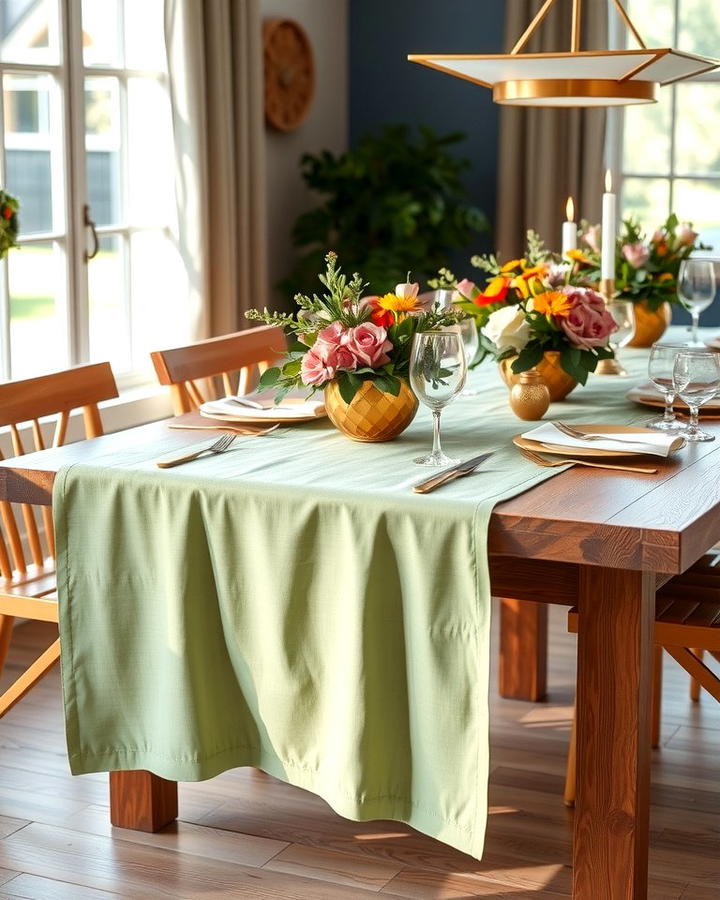 Sage Green Table Runners - 25 Sage Green Wedding Ideas