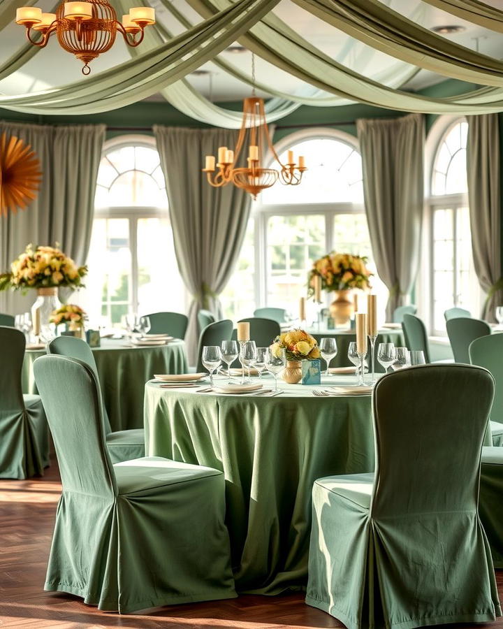 Sage Green Velvet Accents - 25 Sage Green Wedding Ideas