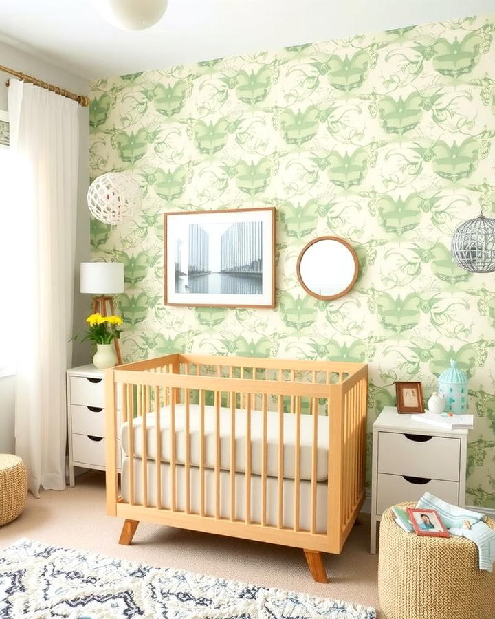 Sage Green Wallpaper - 25 Sage Green Nursery Ideas