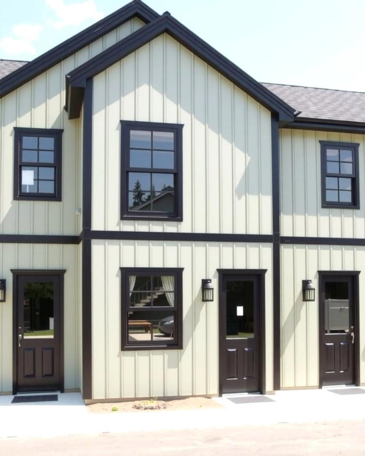 Sage Green with Black Trim - 30 Exterior House Color Schemes With Sage Green Siding