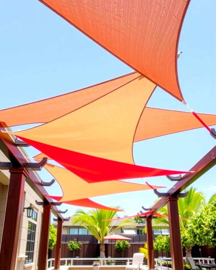 Sail Shades - 25 Pergola Shade Ideas