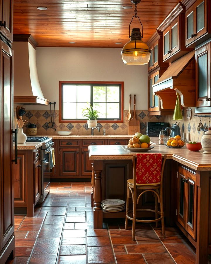 Saltillo Tile Accents - 25 Southwestern Kitchen Ideas