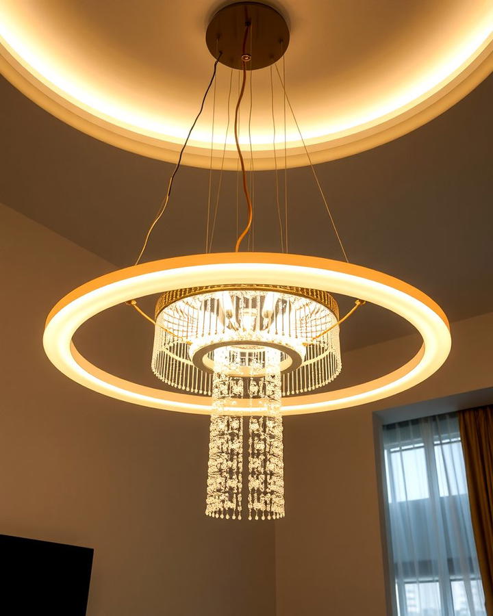 Saturn Ring Chandelier - 25 Space-themed Room Ideas