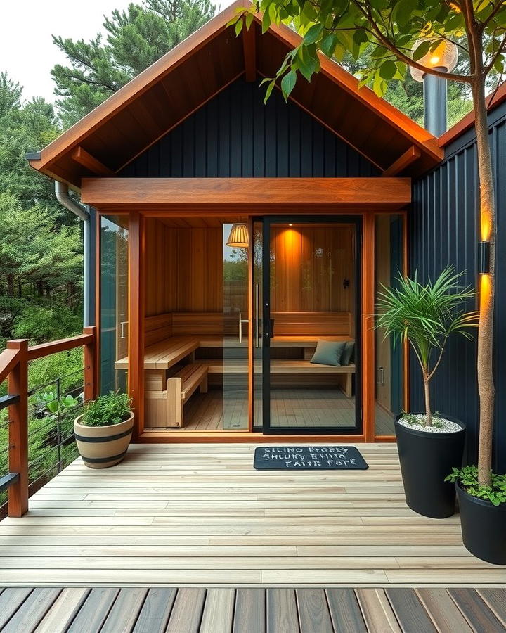 Sauna with a Deck - 25 Outdoor Sauna Ideas