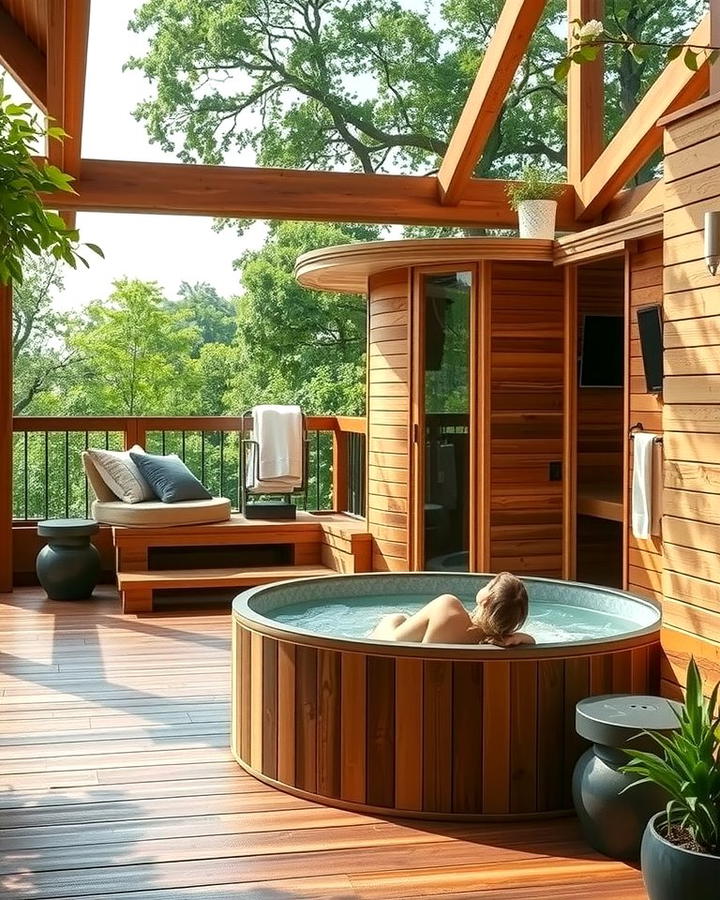 Sauna with a Hot Tub - 25 Outdoor Sauna Ideas