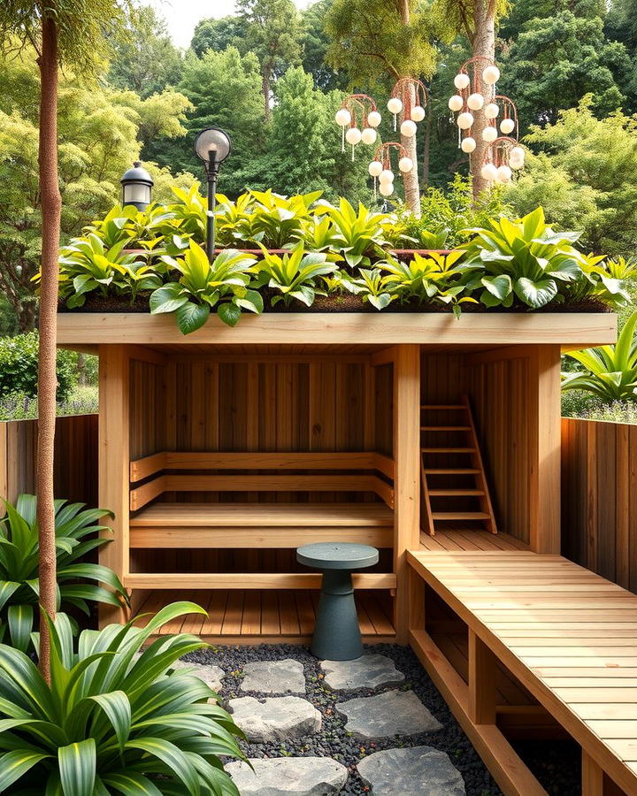 Sauna with a Living Roof - 25 Outdoor Sauna Ideas