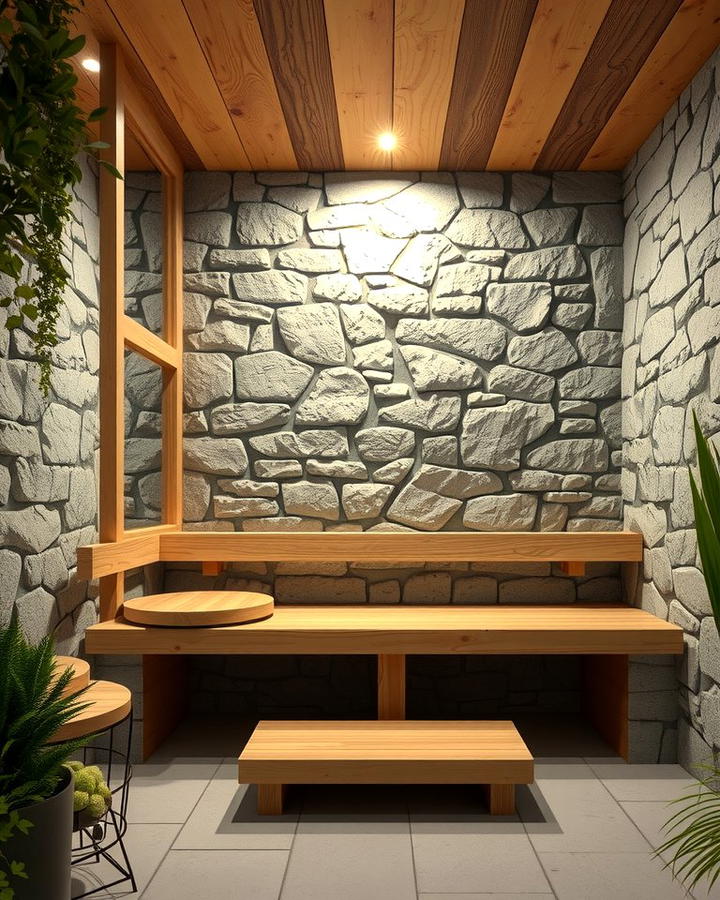 Sauna with a Stone Exterior - 25 Outdoor Sauna Ideas