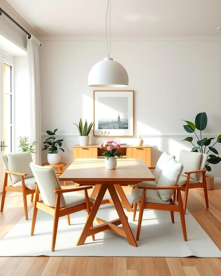 Scandinavian Inspired Dining Room - 25 Modern Dining Room Ideas