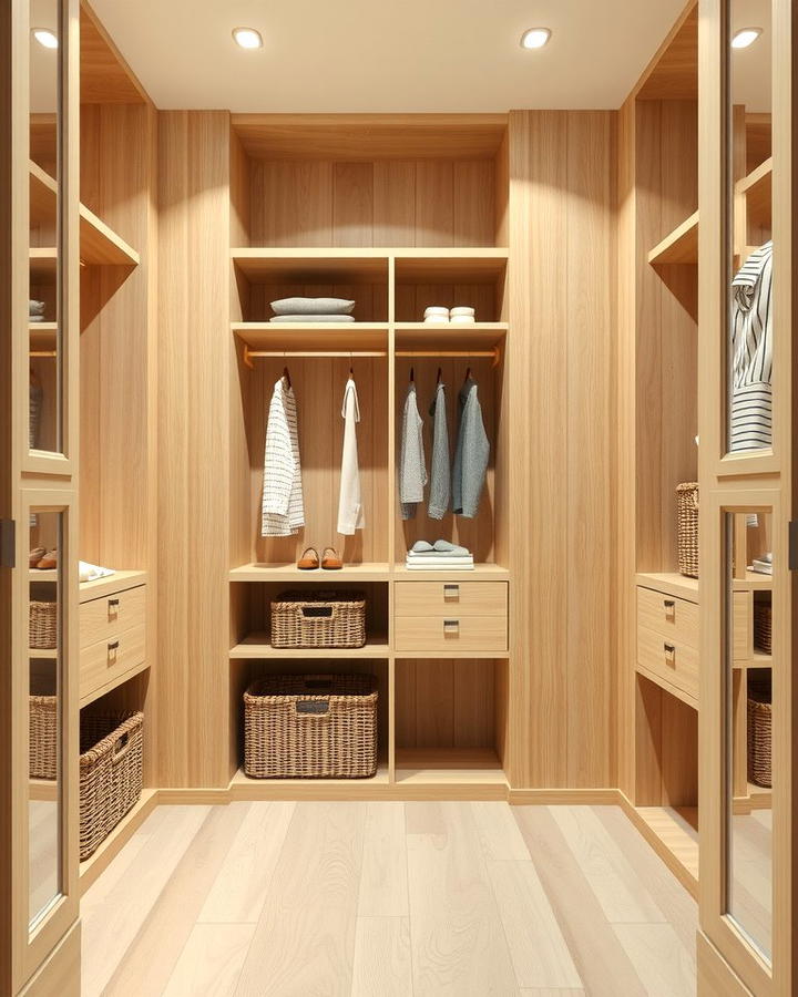 Scandinavian Inspired Open Closet - 25 Open Closet Ideas