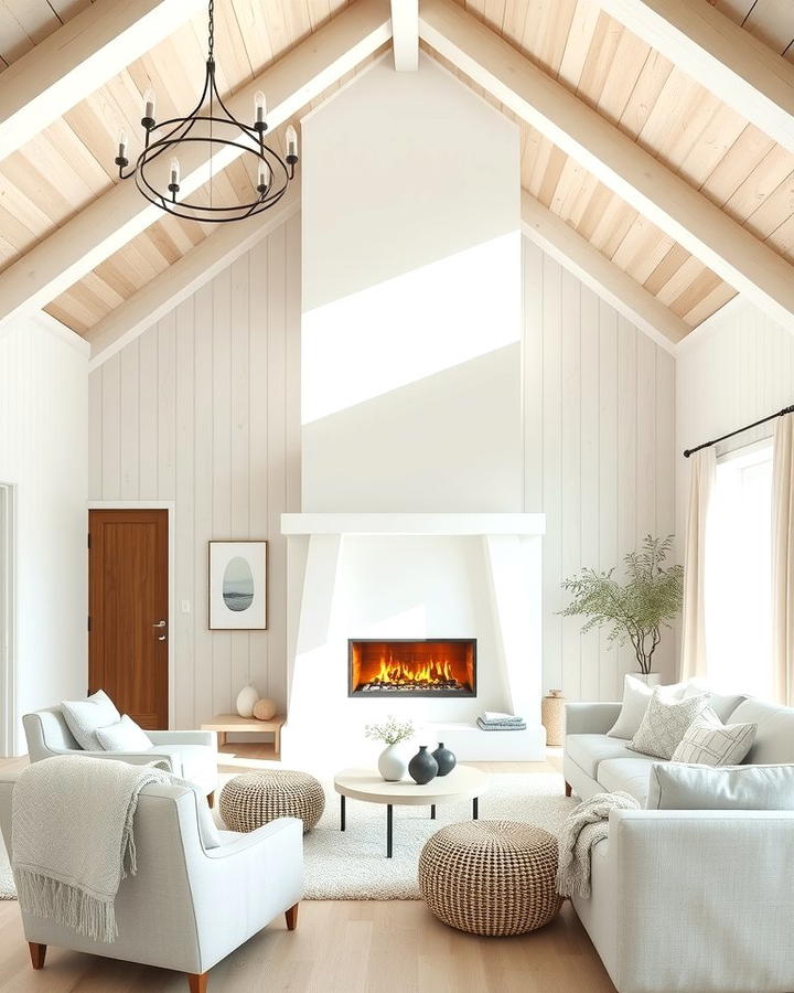 Scandinavian Serenity - 25 Rooms With Fireplaces With Vaulted Ceilings Features