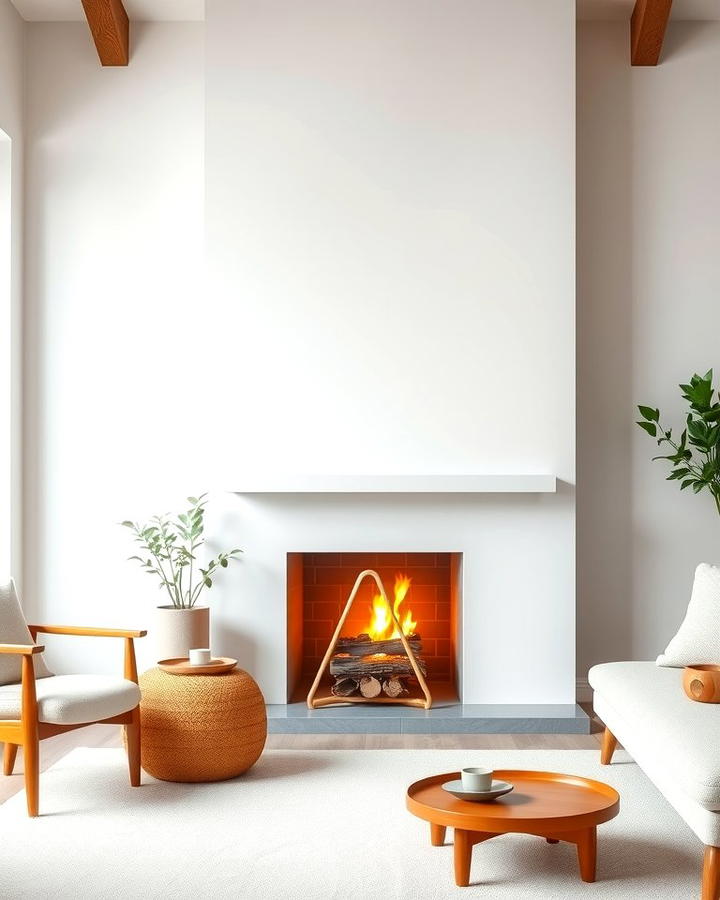 Scandinavian Simplicity - 25 White Fireplace Ideas