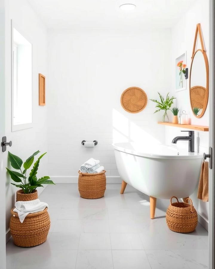 Scandinavian Simplicity with Light Gray Floors - 30 Gray Floor Bathroom Ideas