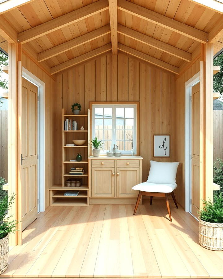 Scandinavian Style Shed - 25 wood shed ideas