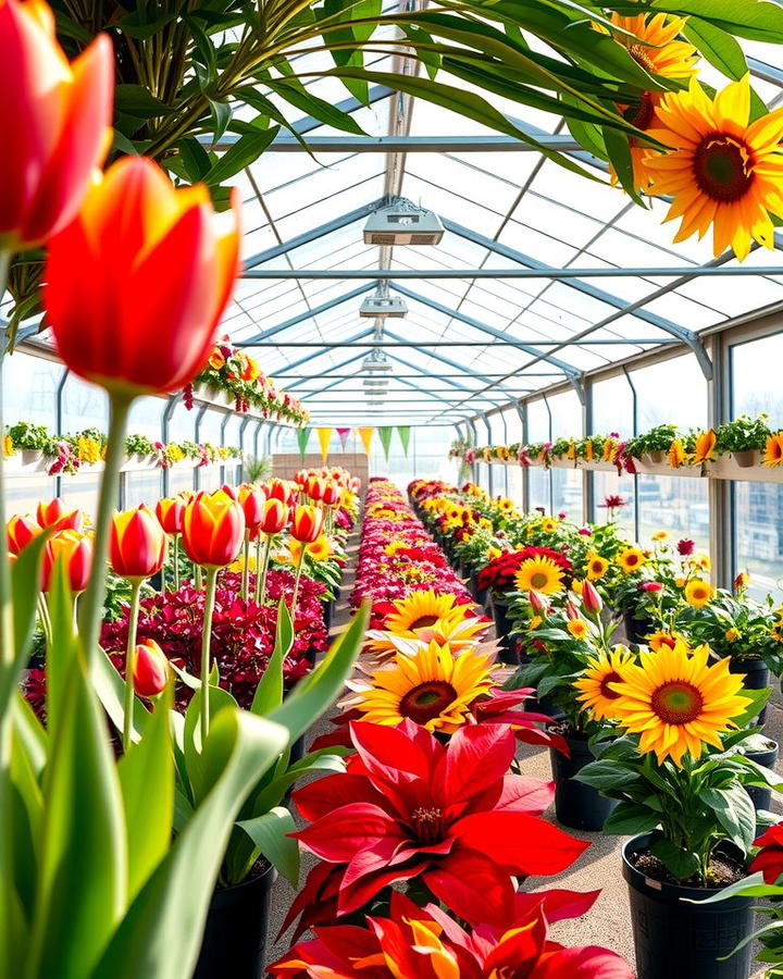 Seasonal Flower Greenhouse - 25 Rooftop Greenhouse Ideas